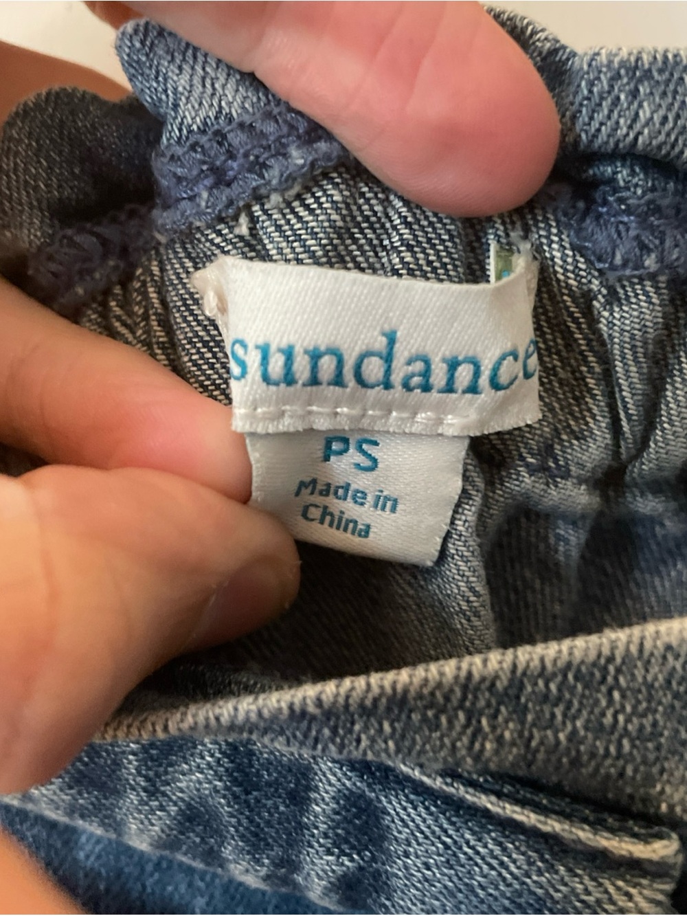 Sundance Denim Mini Skirt Petite Small PS Button Front Utility - Picture 2 of 4